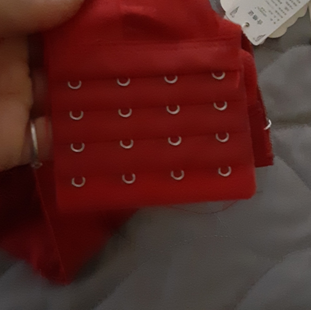 Red lace bra - Picture 2 of 4